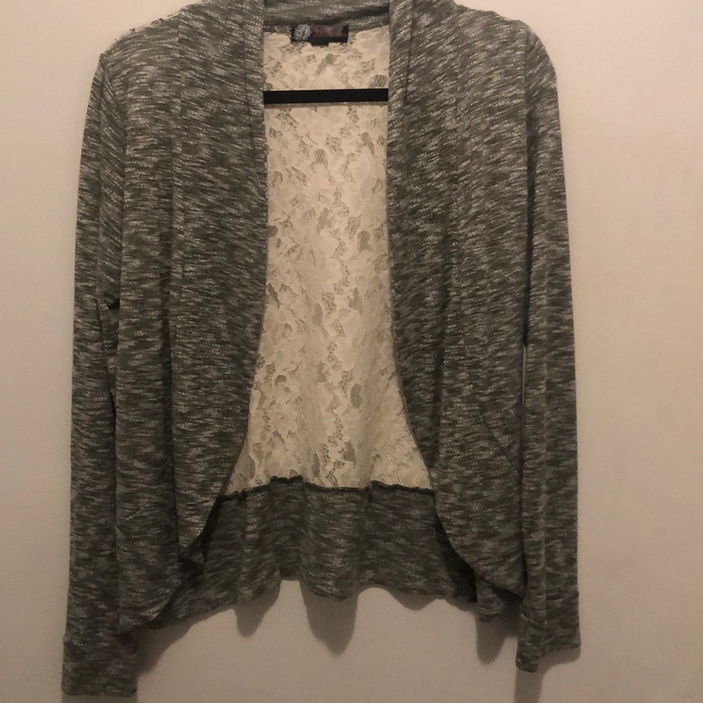 sweater with see through back